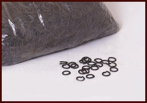 3 kg de anillas de malla bronceado, sin remaches, 9 mm 