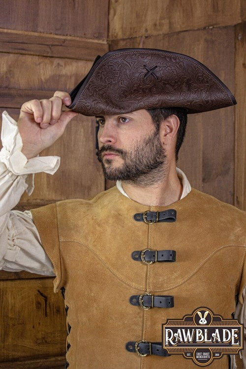 Jack Rackham hoed, deluxe, bruin