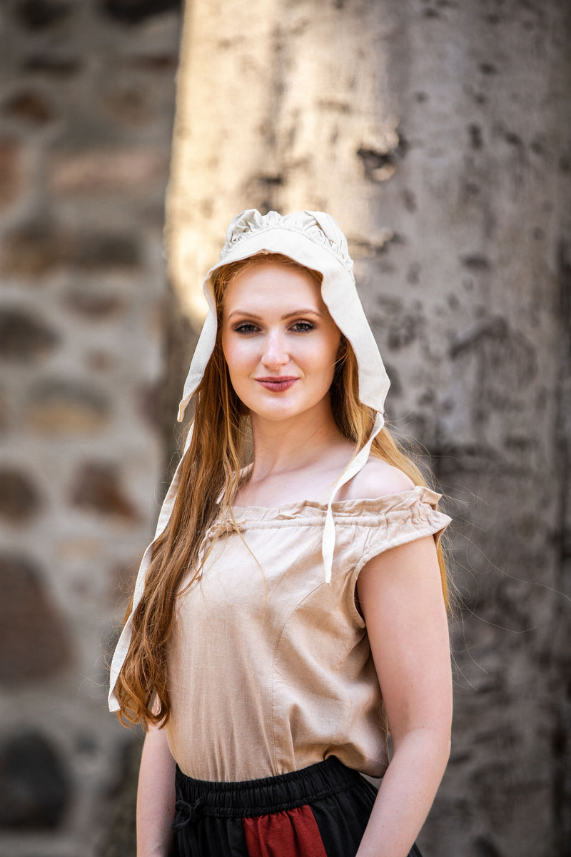 Chaperon médiéval crème 