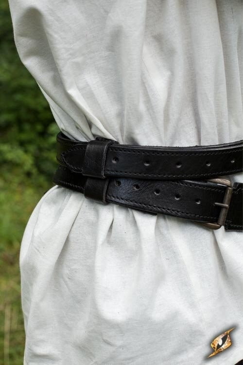 Deux pièces ceinture d’épée, noir 