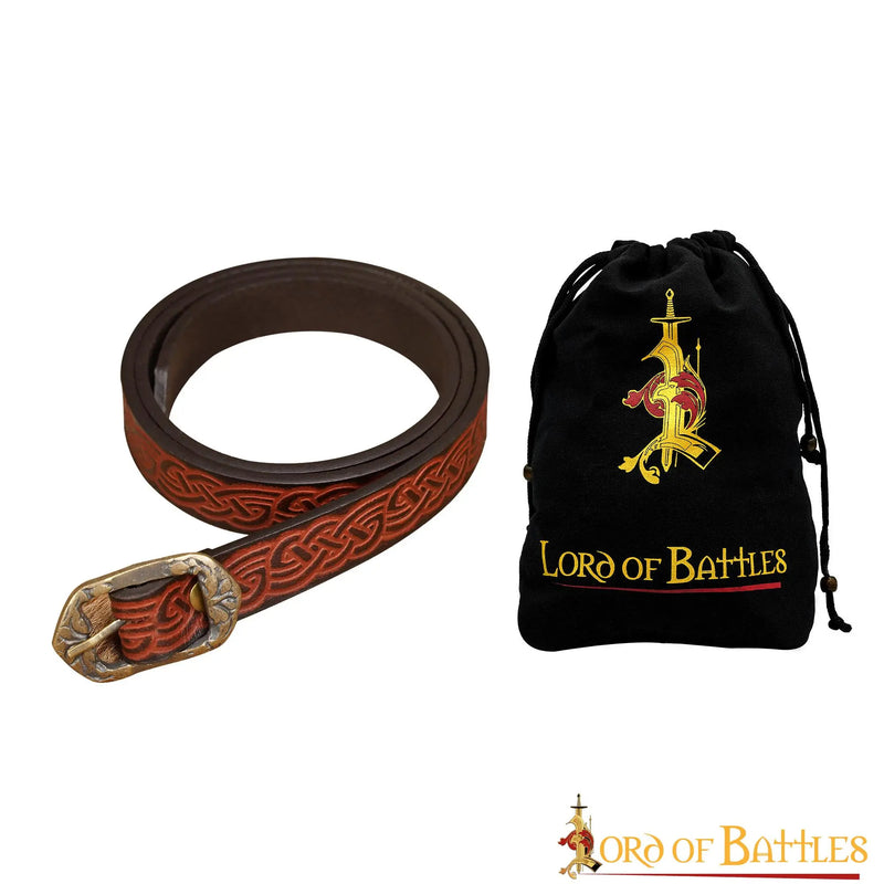 Keltische riem Maeve, 130 cm, bruin