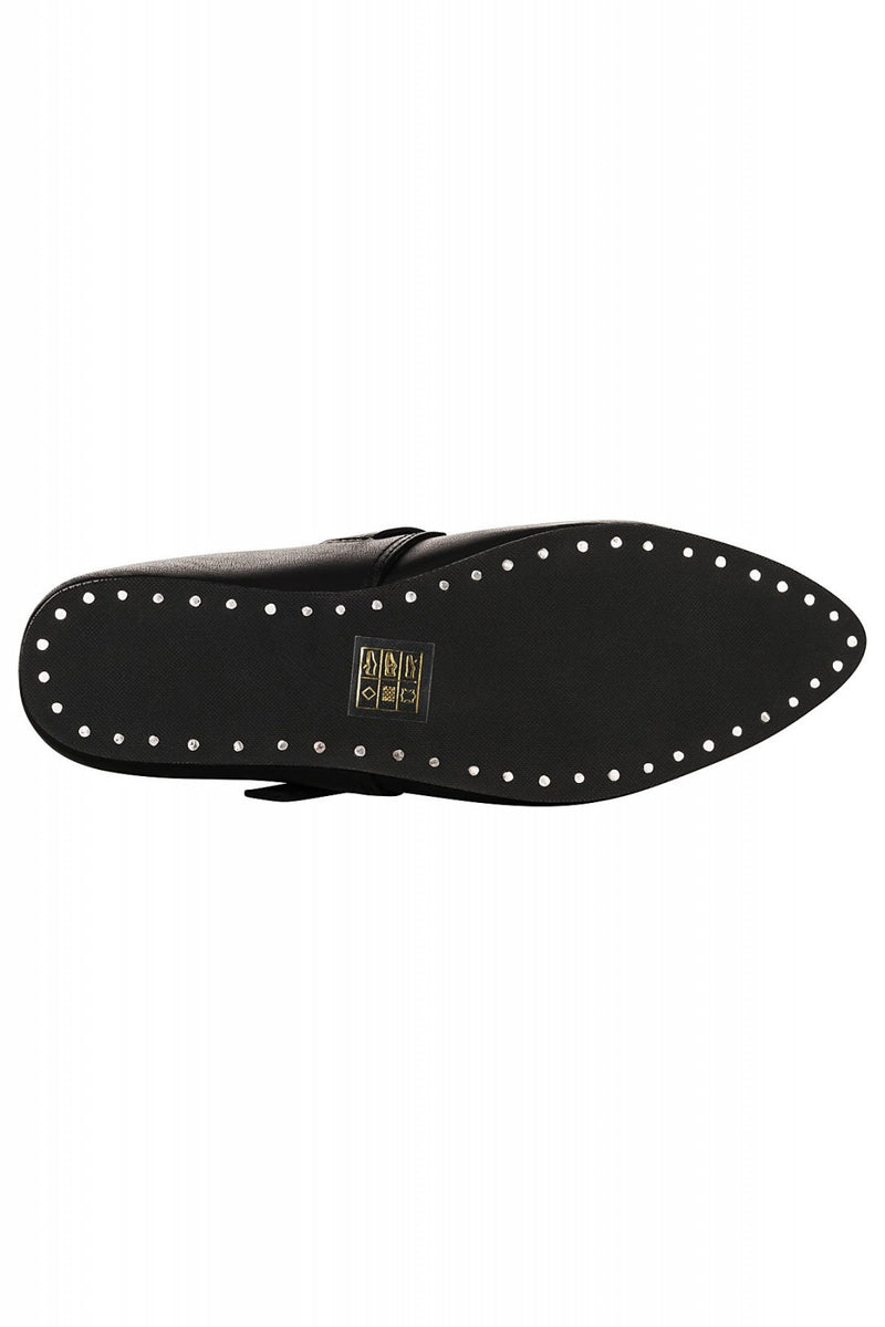 Middeleeuwse damesschoenen, zwart