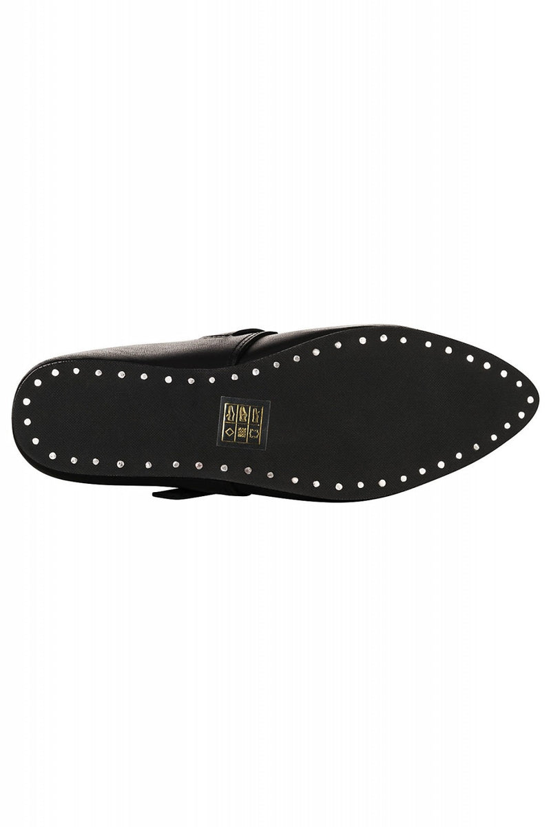 Middelalderlige kvindes sko, sort