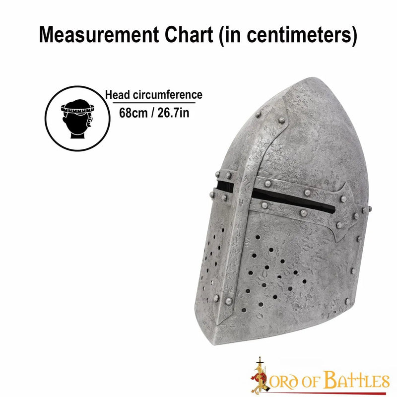Ridderhelm antieke afwerking, 1.6 mm