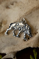Celtic pendant boar Knocknagael, silvered bronze