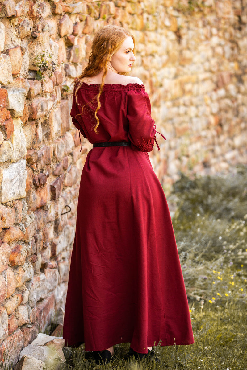 Festiwalowa sukienka Melisande, czerwona