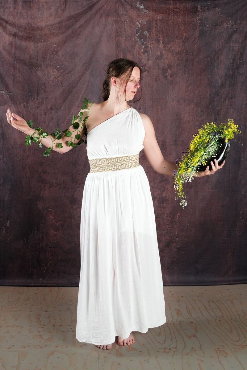Goddess Dress Gaia, white