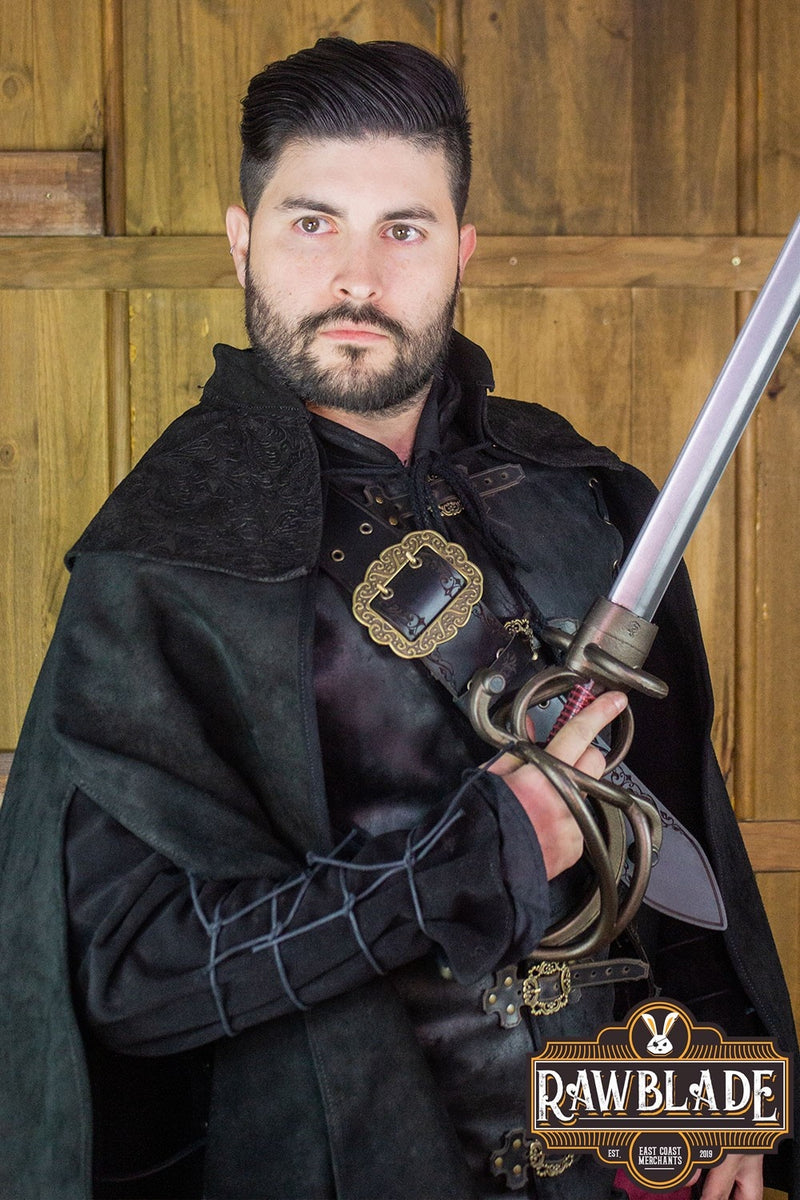 Agrippa mantel- Zwart