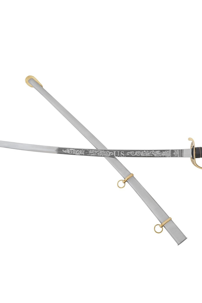 Cavalry Saber American Civil War with Engravings, semi-sharp