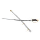 Sable de caballería de la Guerra Civil Americana con grabados, semi-afilado 