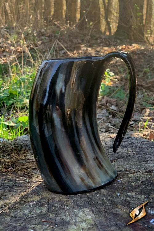 Viking horn cup Vegvisir light, 500-650 ml