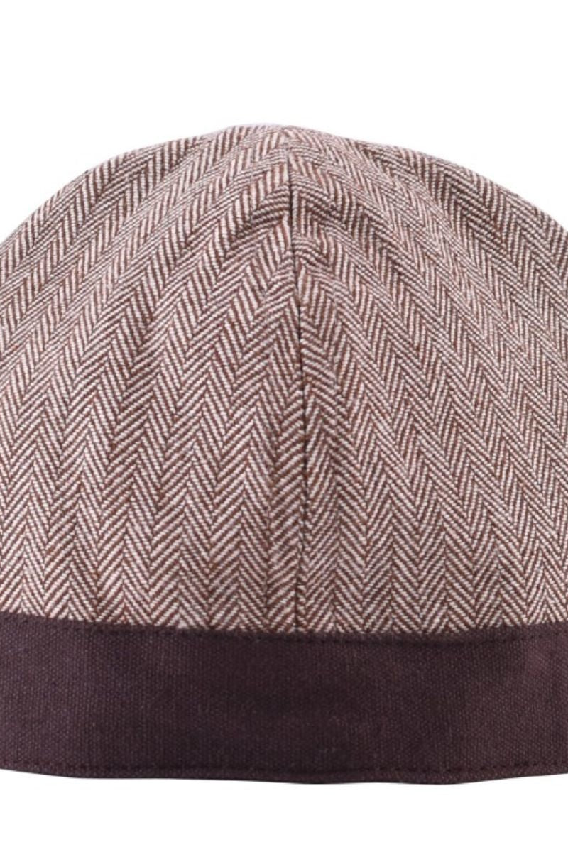 Birkamuts vissegraatmotief, bruin