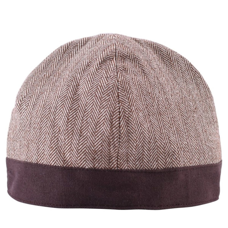 Motivo a spina di pesce Birkamuts, marrone 