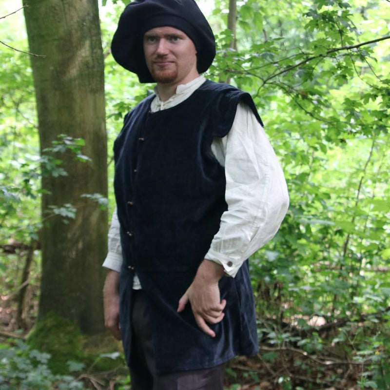 Sen 1500-talets doublet Vattengeuser, svart 