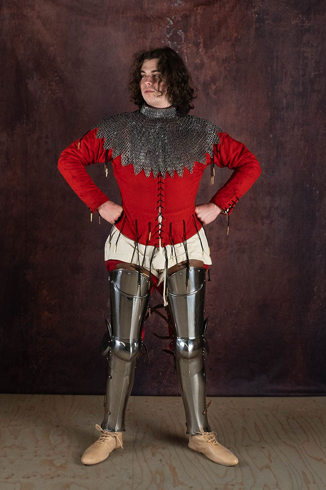 Bisschopsmantel maliënkraag platte ringen ronde klinknagels, 8 mm