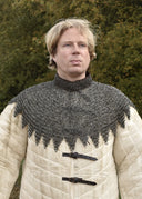 Bisschopsmantel maliënkraag geklonken ronde ringen, 8 mm