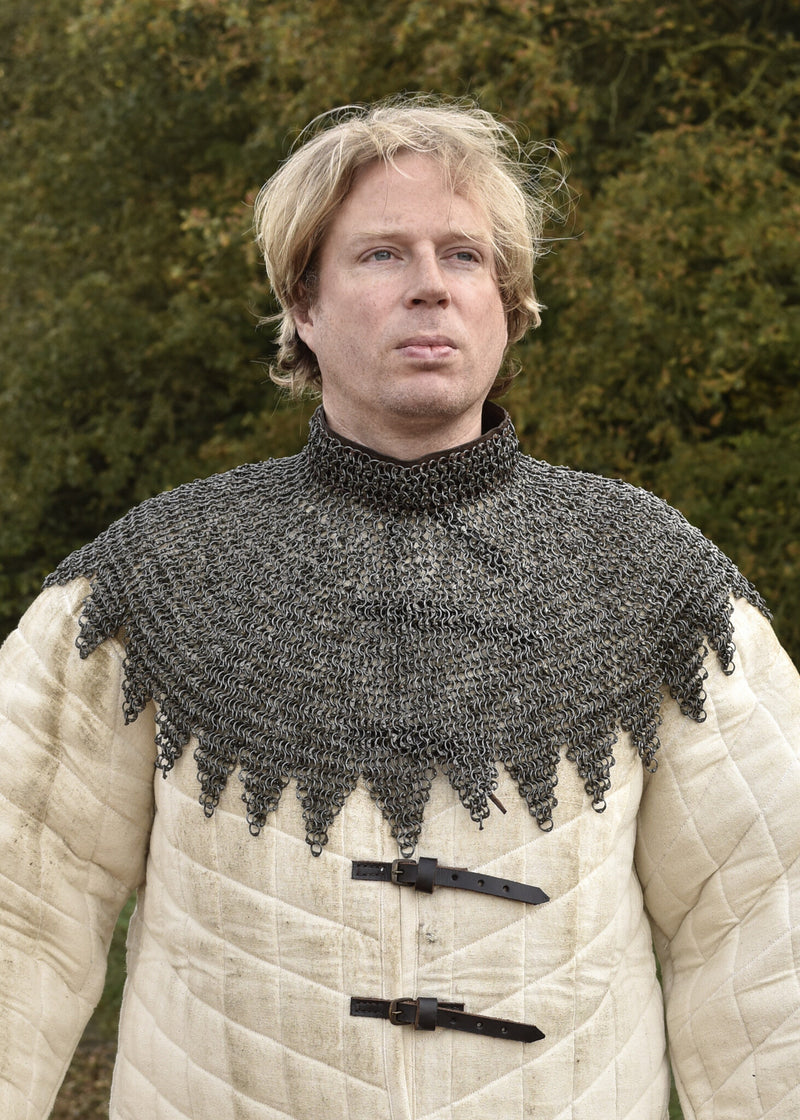 Bisschopsmantel maliënkraag geklonken ronde ringen, 8 mm