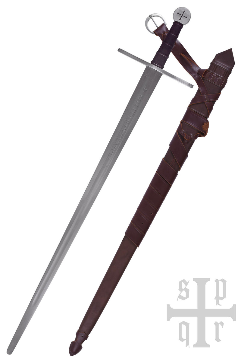 Templar sword Milites Templi, blunt (battle-ready)