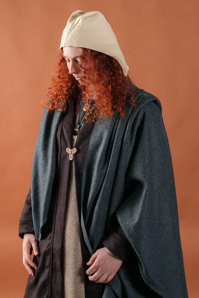 Birkamantel Aslaug, wolmix, bruin