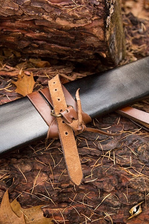 LARP pochwa na miecz, L, prawa, czarny 