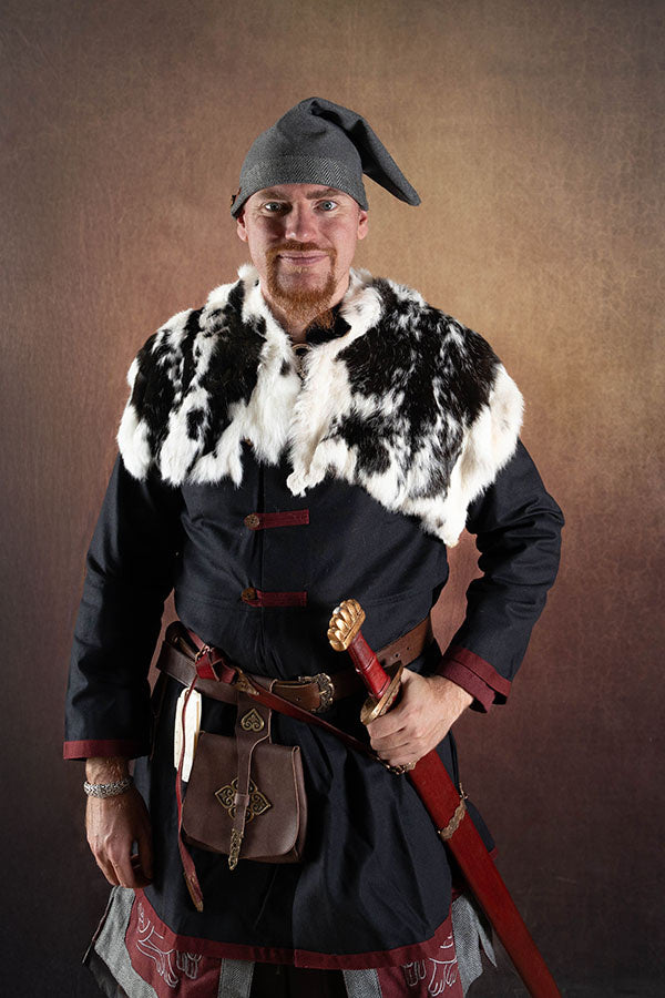 Bont kraag Lagertha, crème