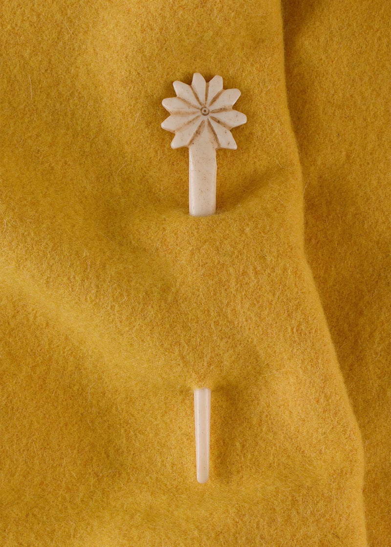 Roman hairpin with star, bone