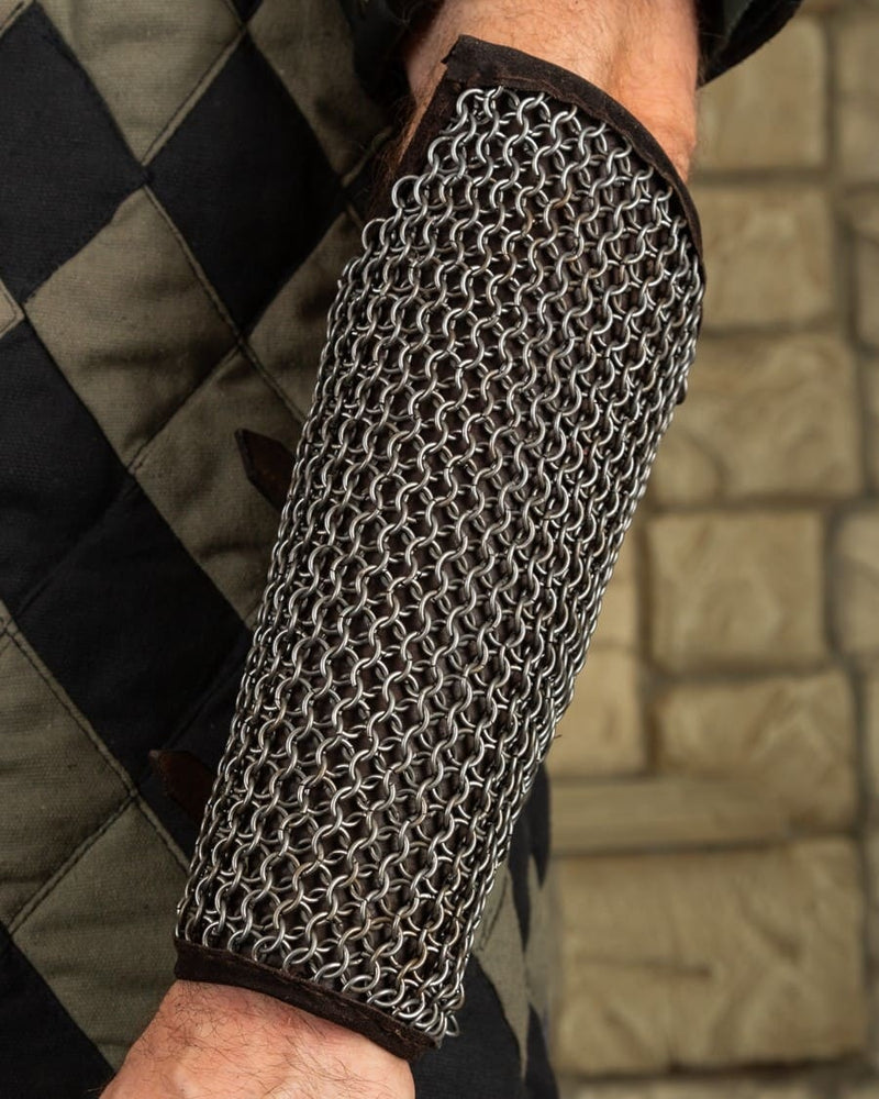 Connor maliën bracers, onderarmbeschermers, 8 mm