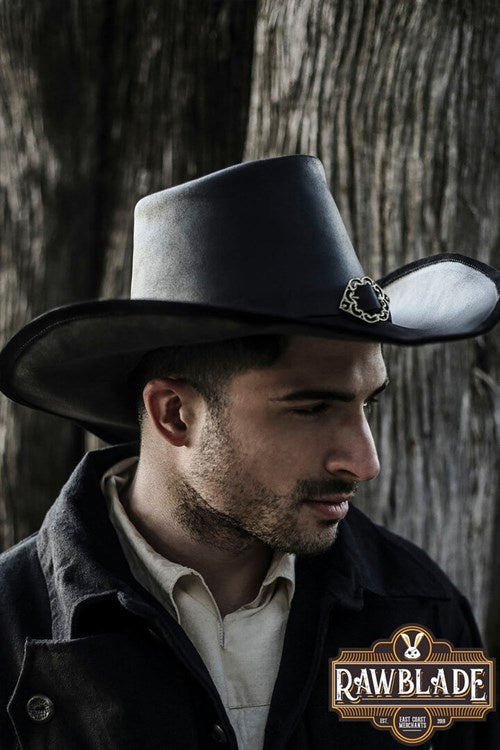 Chapeau mousquetaire De La Croix, noir 