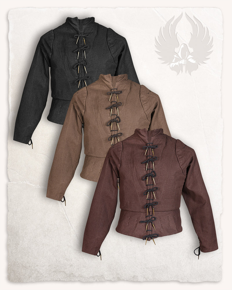 Tudor arming doublet, 15:e århundradet, svart 