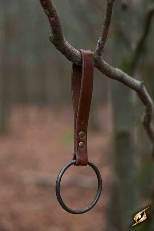 LARP soporte de anillo para cinturón, marrón 