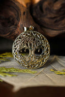 Tree of life with Celtic knots, bronze