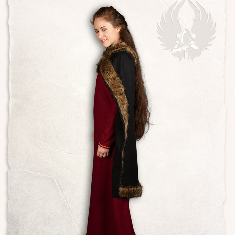 Viking mantel Bjorn zwart
