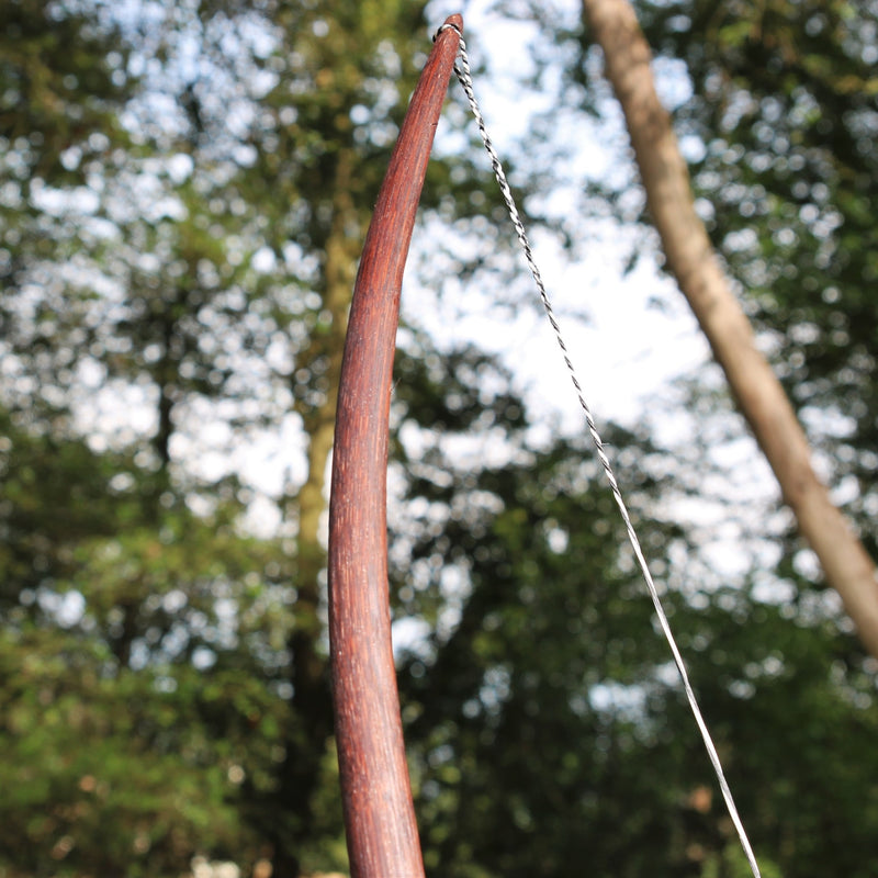 Marksman boog re-enactment / LARP, 58" (147 cm), 25 lbs, donkerbruin