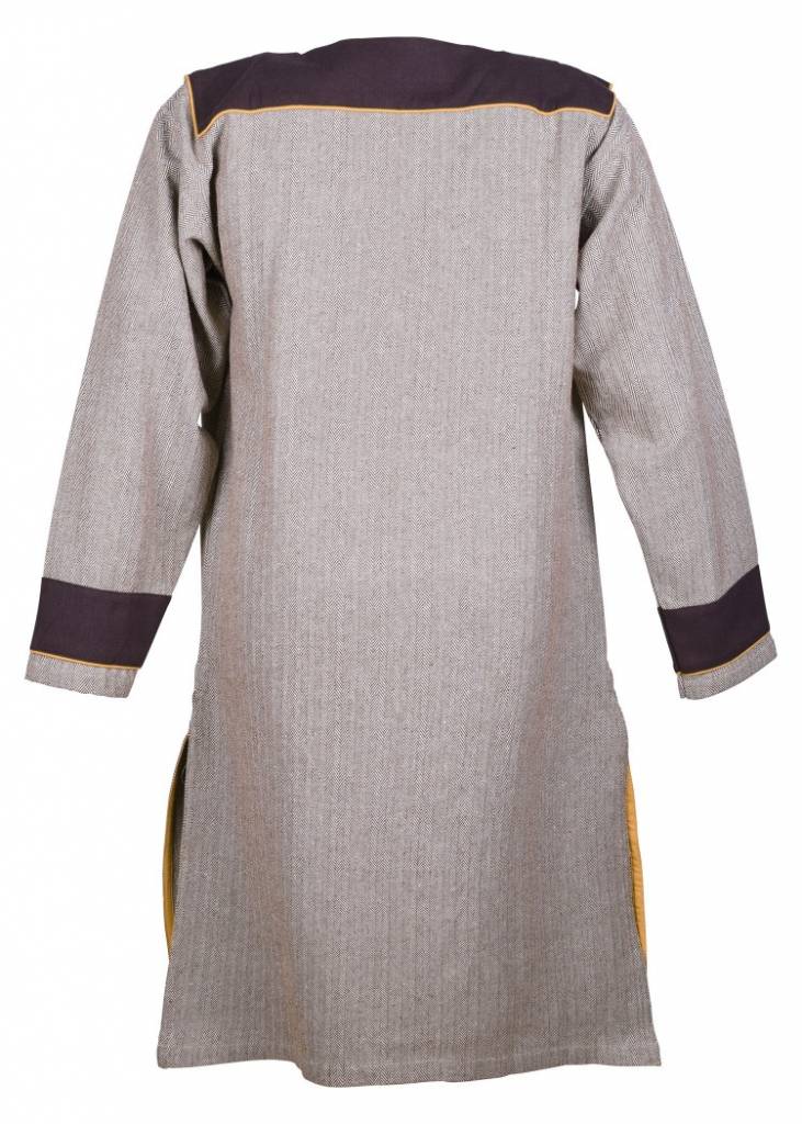 Thorsberg tunic, herringbone pattern, brown