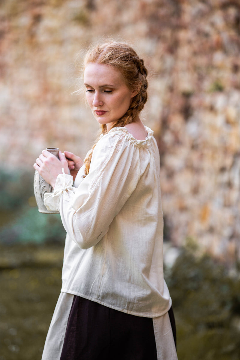 Chemise Fleur crème 