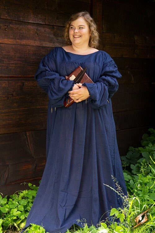 Renaissancejurk Lucretia, blauw