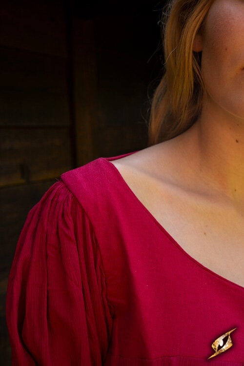 Robe Renaissance Lucretia, rouge 