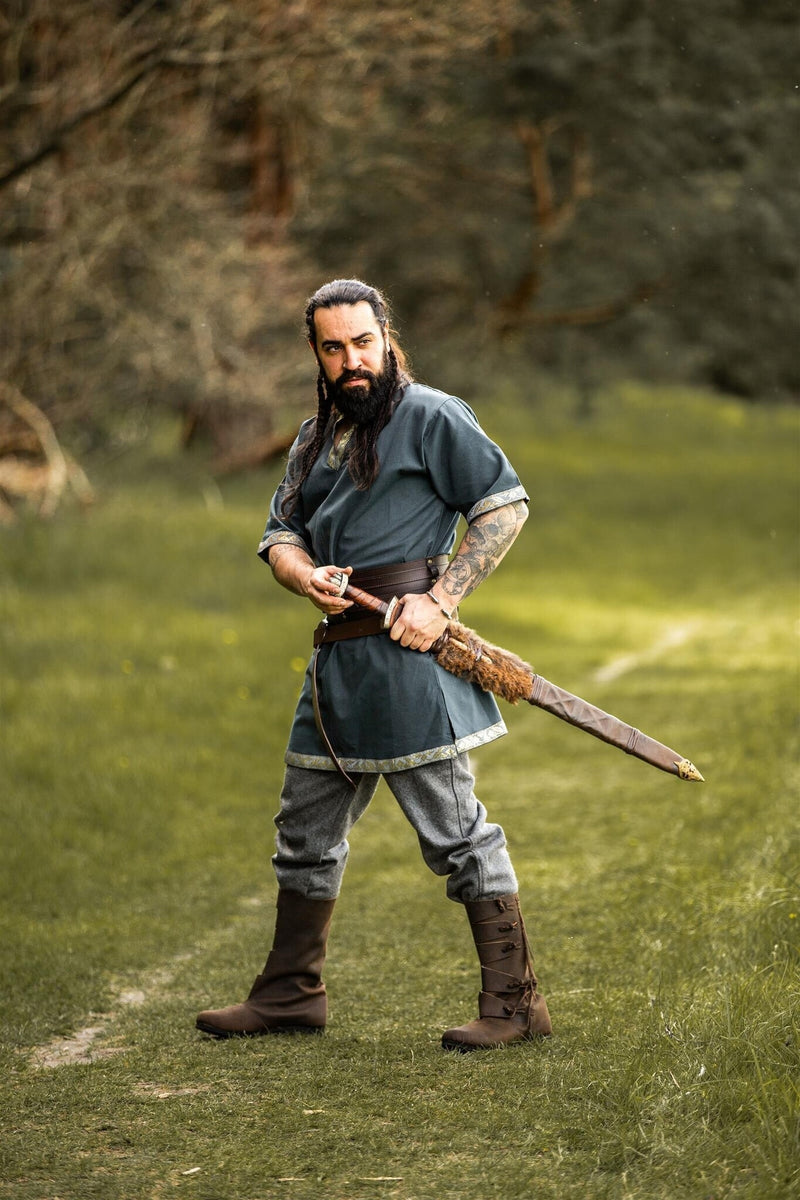 Médiévale tunique Alfred, bleu 