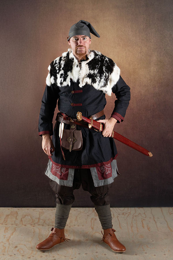 Bont kraag Tyra, crème