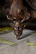 Pendant Cernunnos god of the forest, bronze