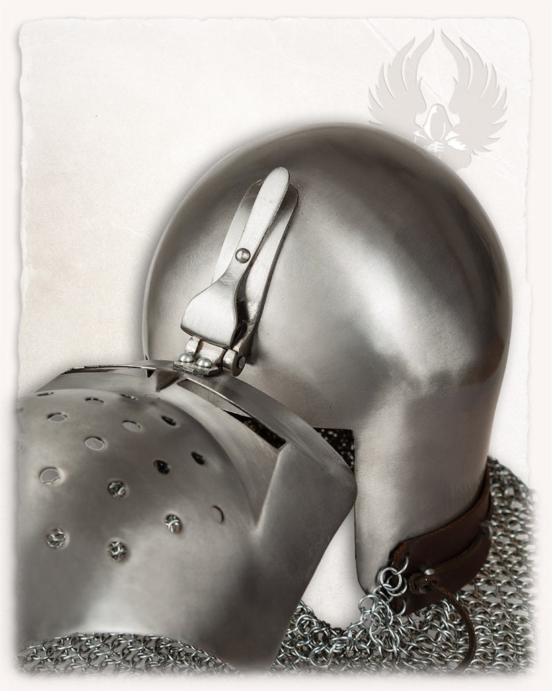 Klappvizier bascinet Ottokar, 1.6 mm