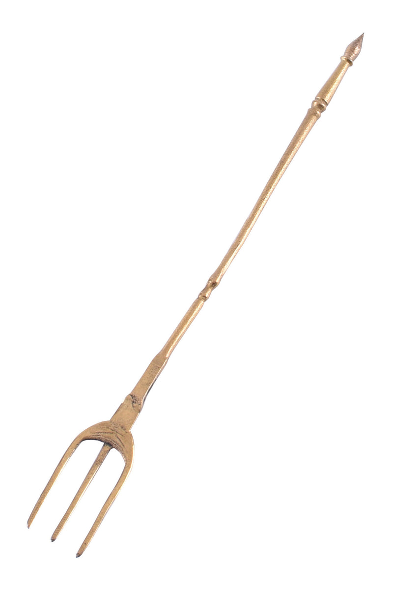 Laat-Romeinse vork fuscinula, messing