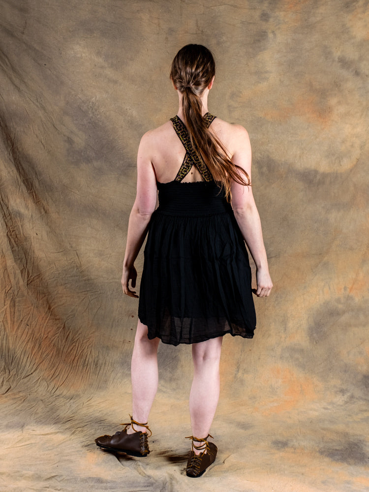 Godinnen Jurk Persephone kort, zwart