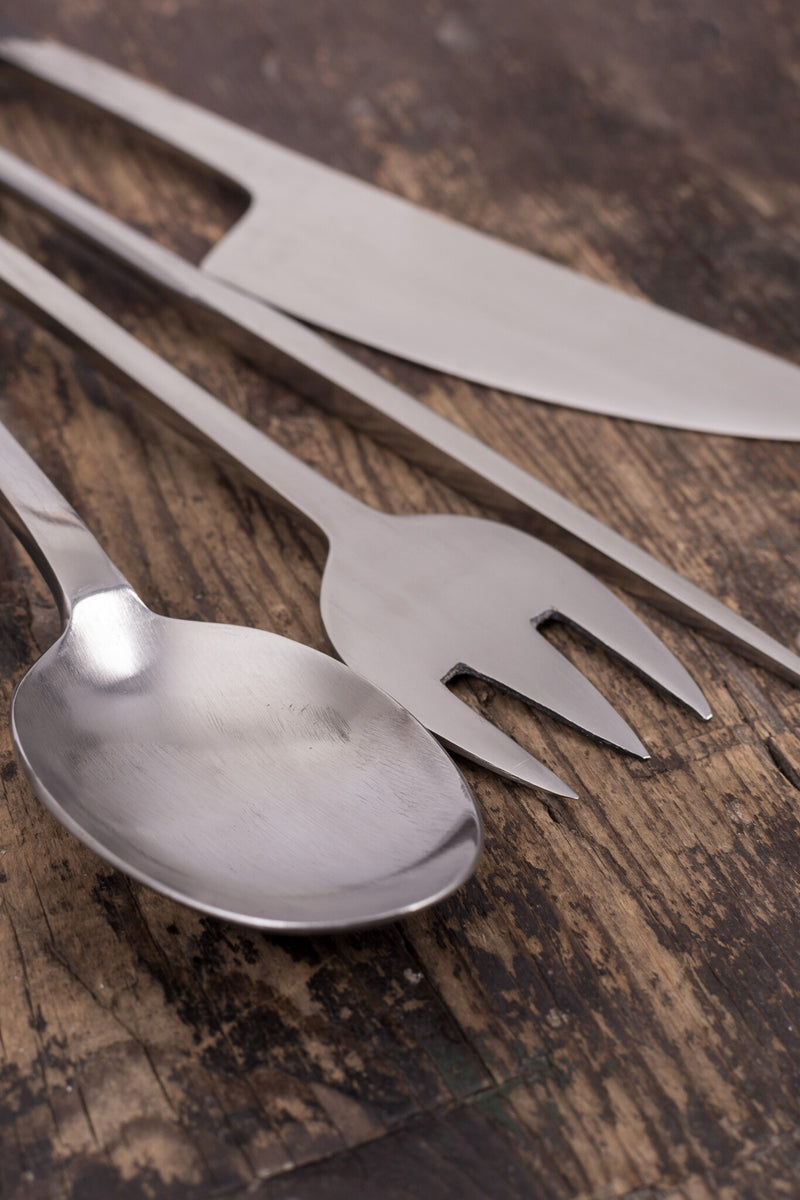 Middeleeuwse bestekset roestvrij staal