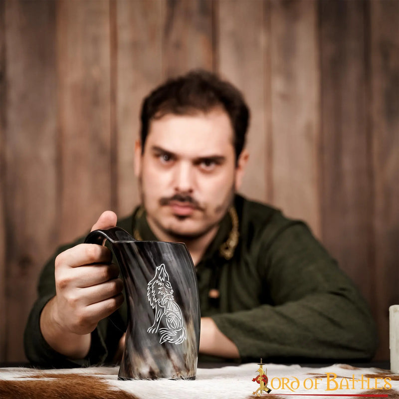 Viking dryckeshorn mugg Fenrir, 500-650 ml 