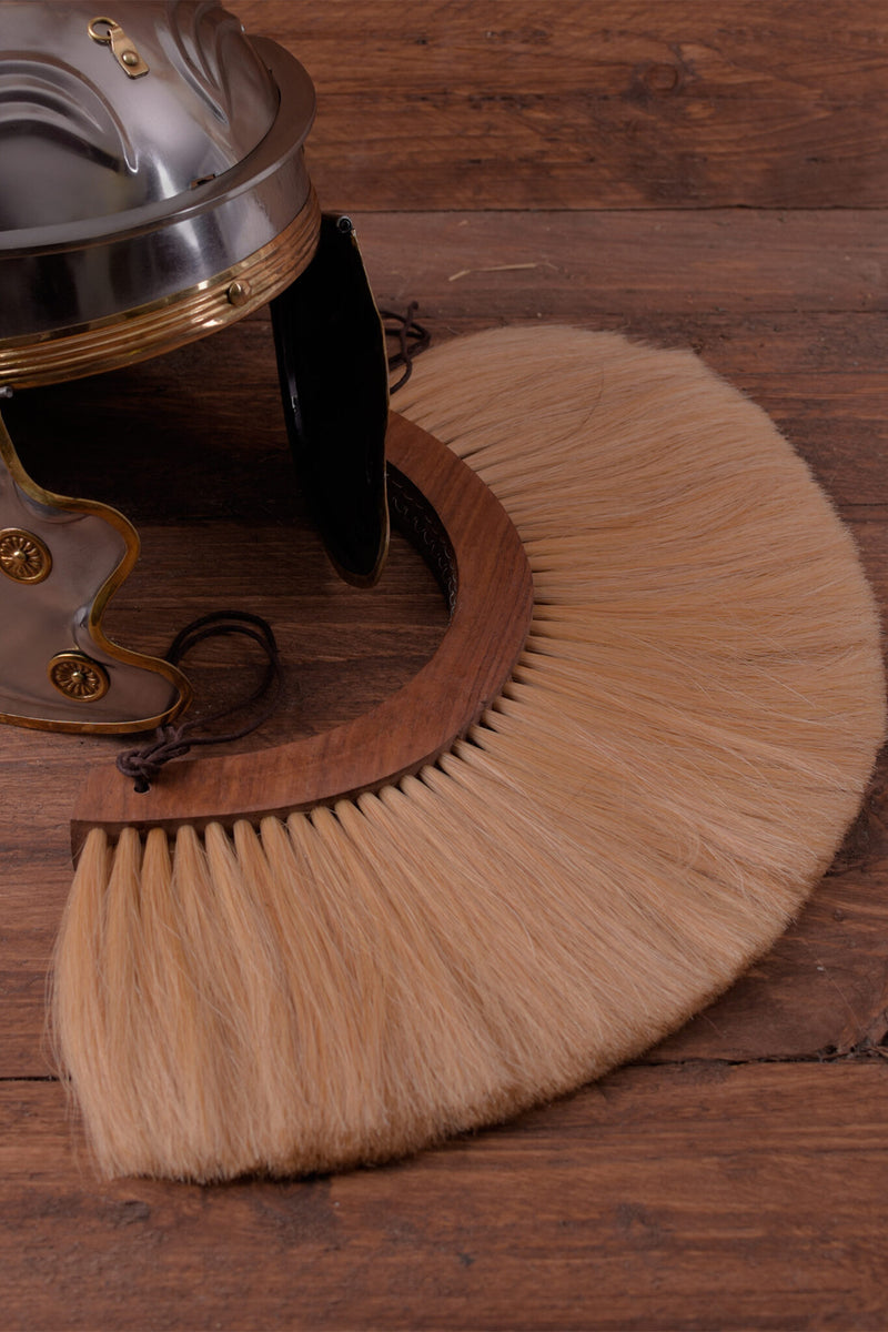 Romeinse helmkam, wit