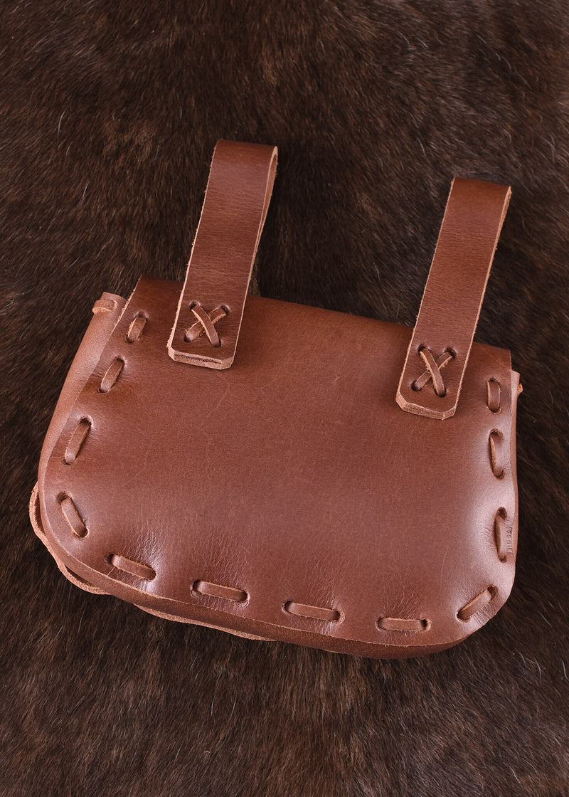 Marrón bolsa, 18 x 14 x 6 cm 