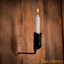 IJzeren middeleeuwse kaarshouder