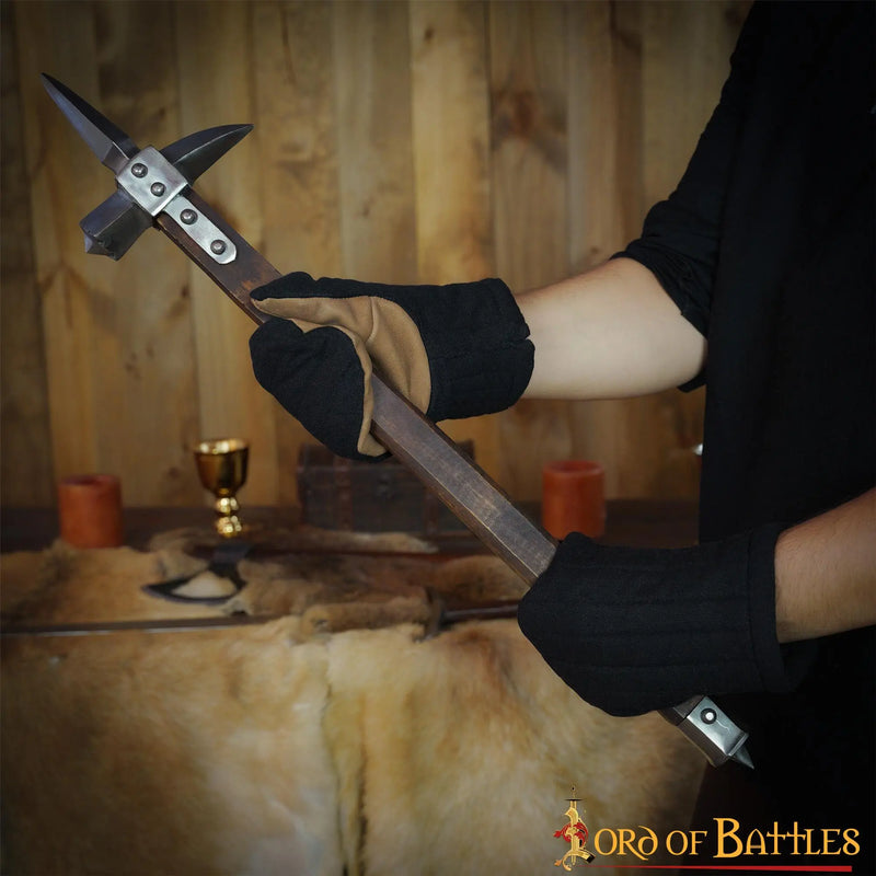 Forede vanter, muffer til reenactment, sort 