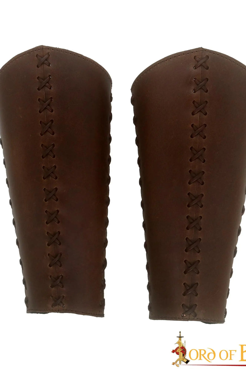 Leren scheenplaten Ubbe